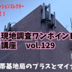 調査動画あり！ 携帯基地局のプラスとマイナス！ ～ 現地調査ワンポイント講座 No.129